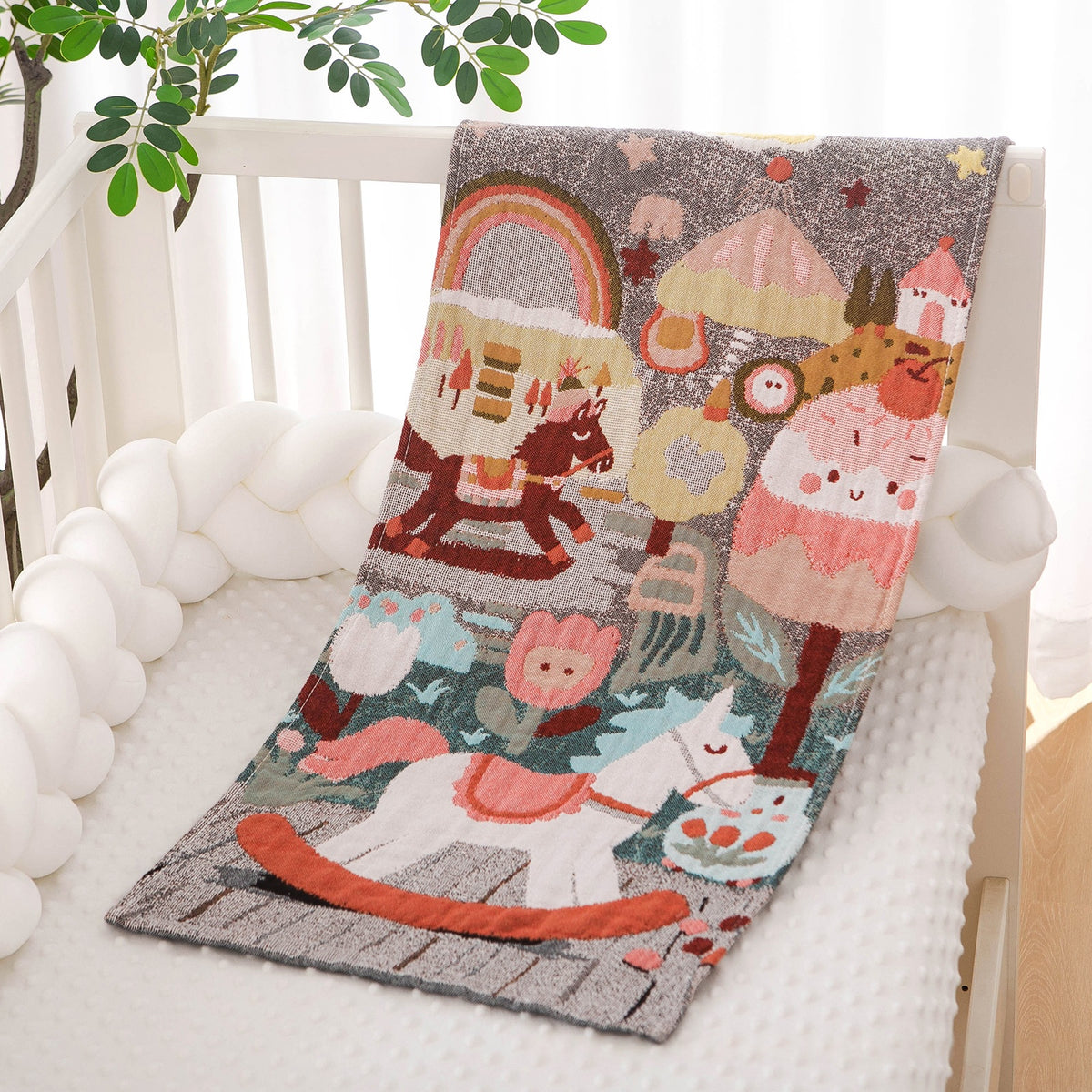 Washed Cotton Towel - Soft Gauze Fabric for Home Use - Multiple Styles & Sizes