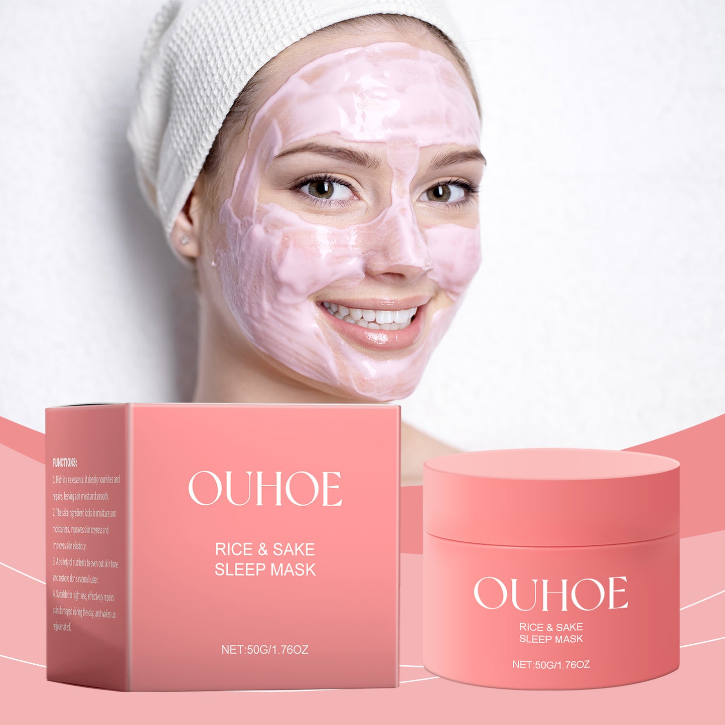 Hydrating Vitamin C Sleeping Mask - Brightening Leave-In Facial Treatment