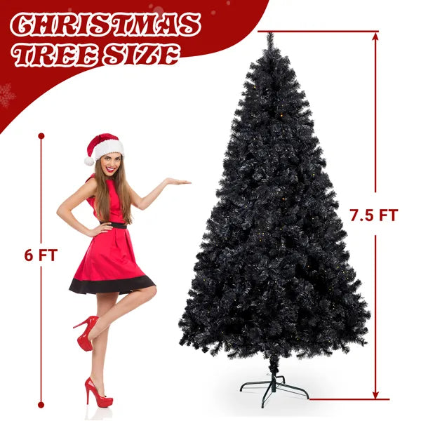 7.5 FT Pre-Lit Artificial Christmas Tree with 400 Lights & Remote Control