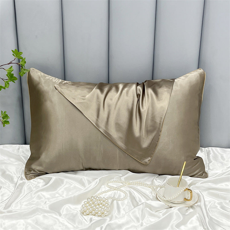 Double-Sided Ice Silk Pillowcase - Soft Rayon & Polyester Bedding Cover