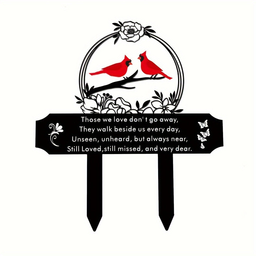 Metal Cardinal Outdoor Memorial Pile Floor Outlet