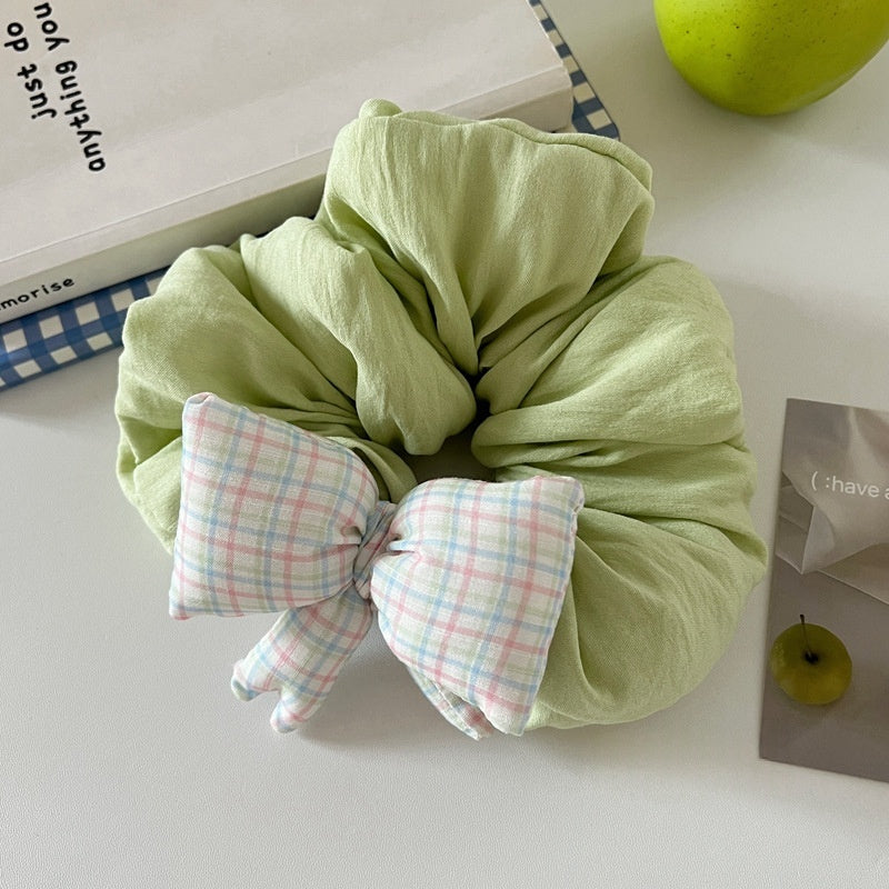 Bow Hair Tie Handmade Cotton-Filled Hairband - Multiple Colors