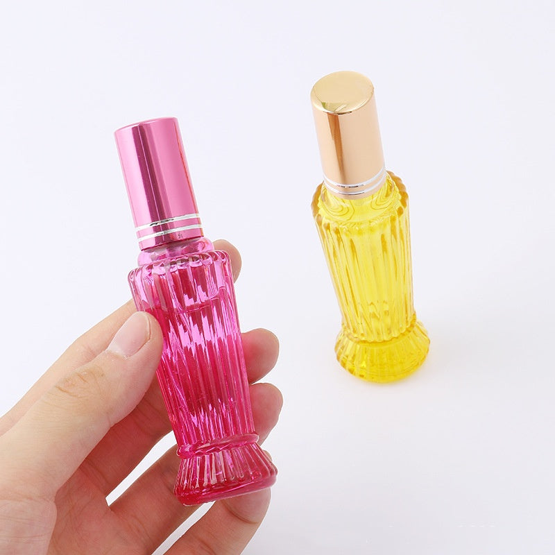 Decorative Glass Perfume Spray Bottles with Fire Extinguisher Design - 15ml Color Variants