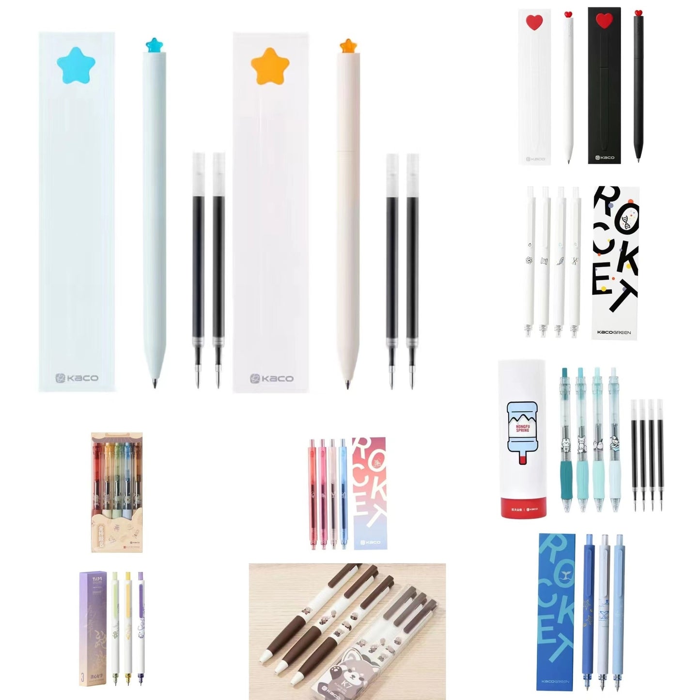 Gel Pen with Love Gift Box - Smooth Writing Stationery for Problem-solving