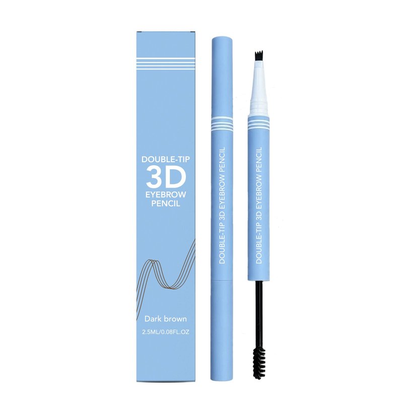 Double-Headed 3D Eyebrow Pencil for Precise Makeup - Multiple Colors