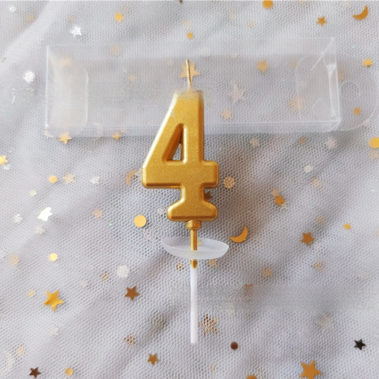 Digital Number Cake Candles Set for Birthday Baking Decoration - 50pcs