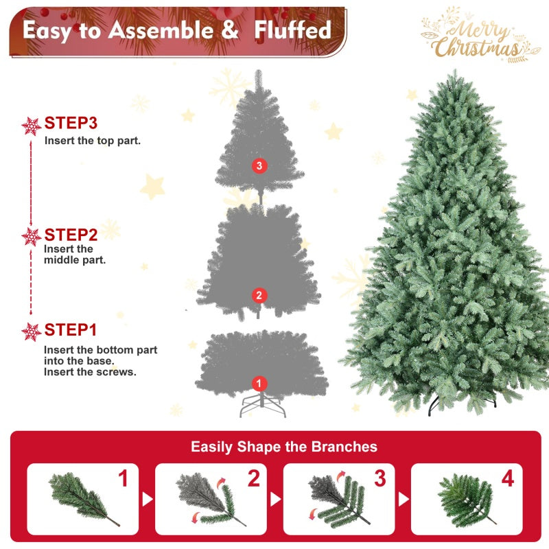 Artificial Christmas Tree - PE/PVC Mixed - Multiple Heights