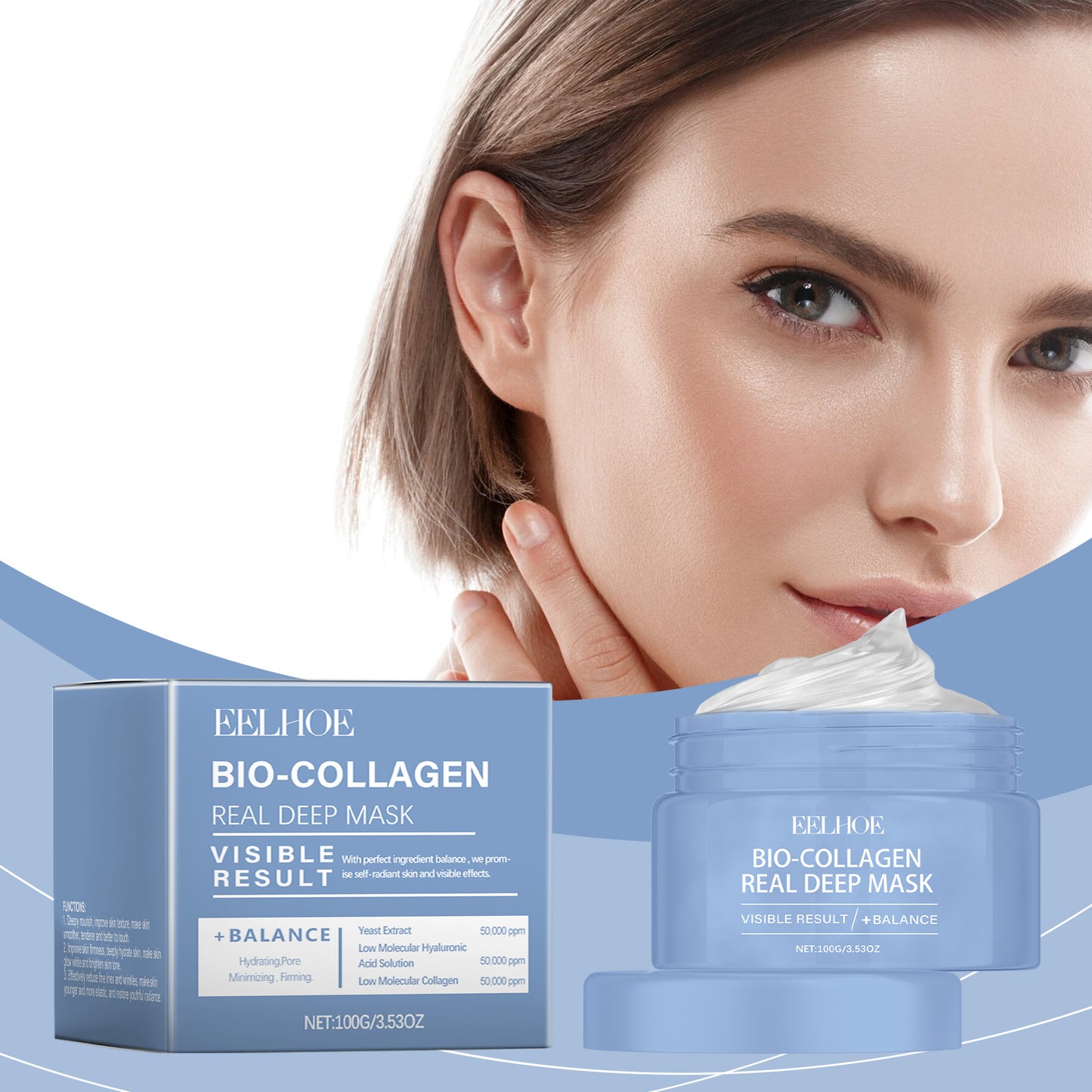 Collagen Peel-Off Face Mask - Deep Hydrating & Firming Skin Care Treatment