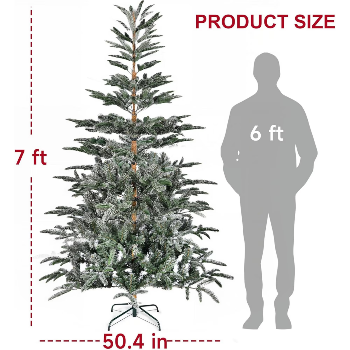 7ft Unlit Aspen Fir Artificial Christmas Tree - Green