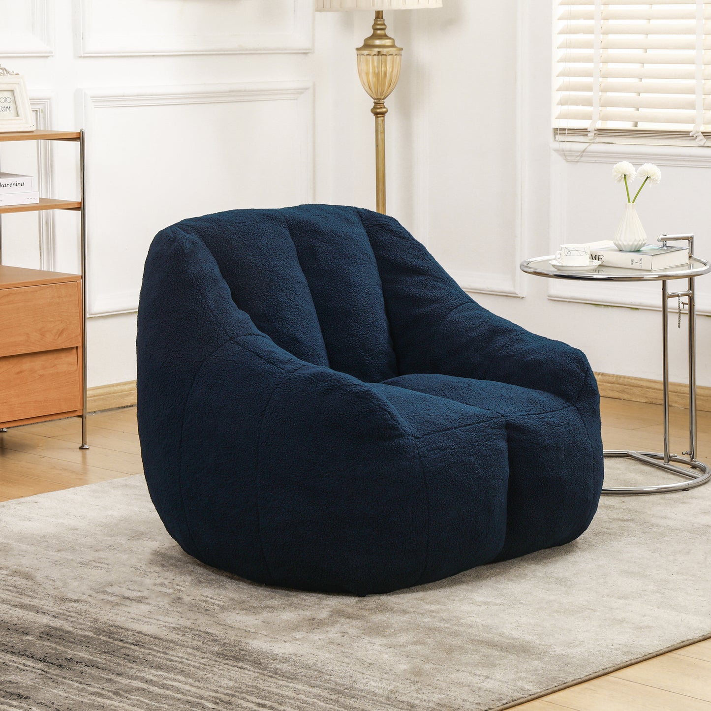 Bean Bag Chair With Filler, Sofa Tufted Soft Stuffed Filling, Fluffy