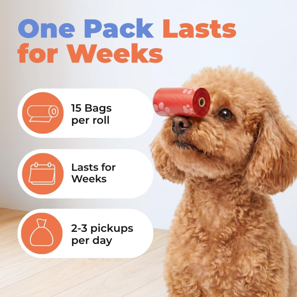 Dog Waste Bags 150 Count Leak-Proof Tear-Resistant Disposable Poop Bags