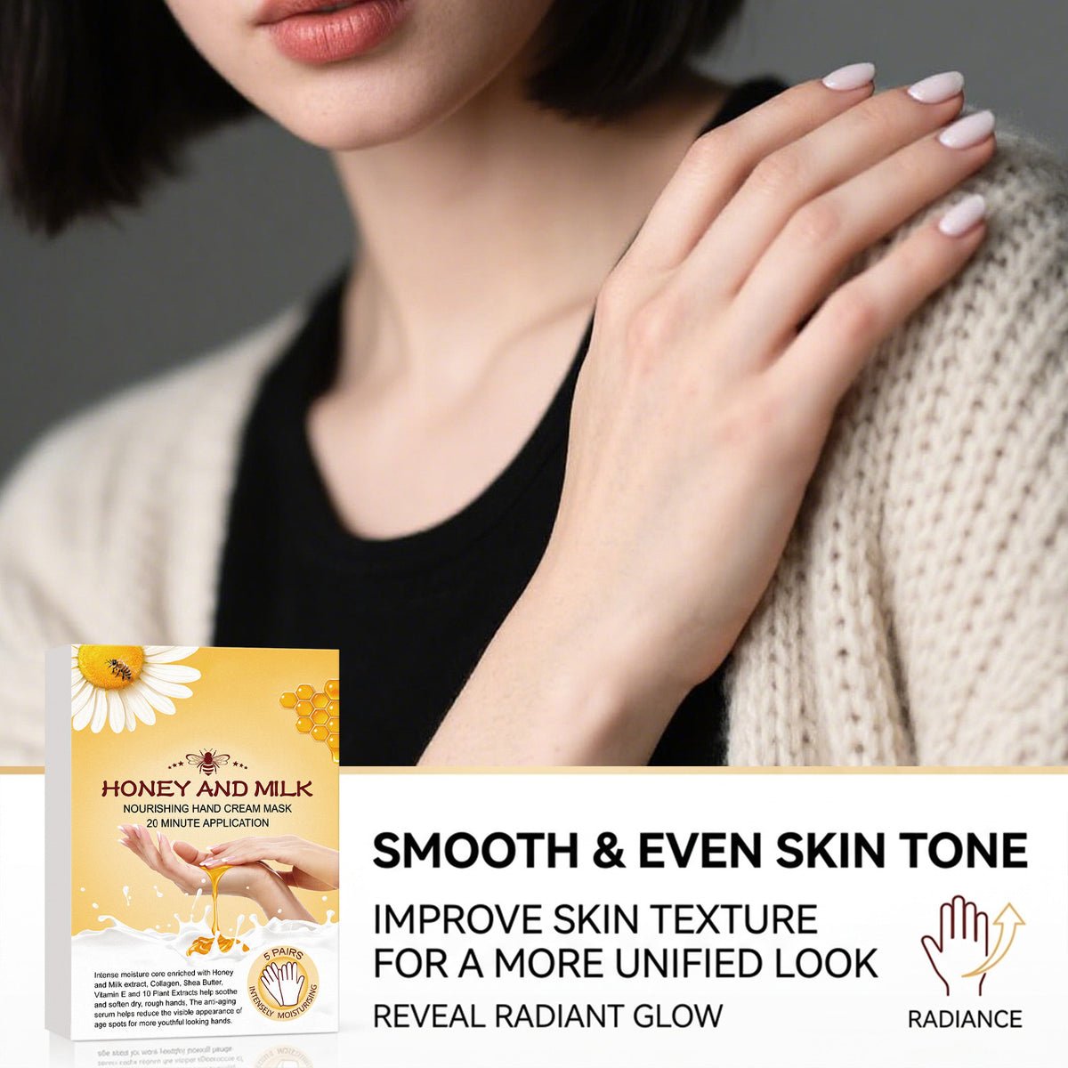 Moisturizing Hand Mask 5 Pairs - Hydrating Hand Care