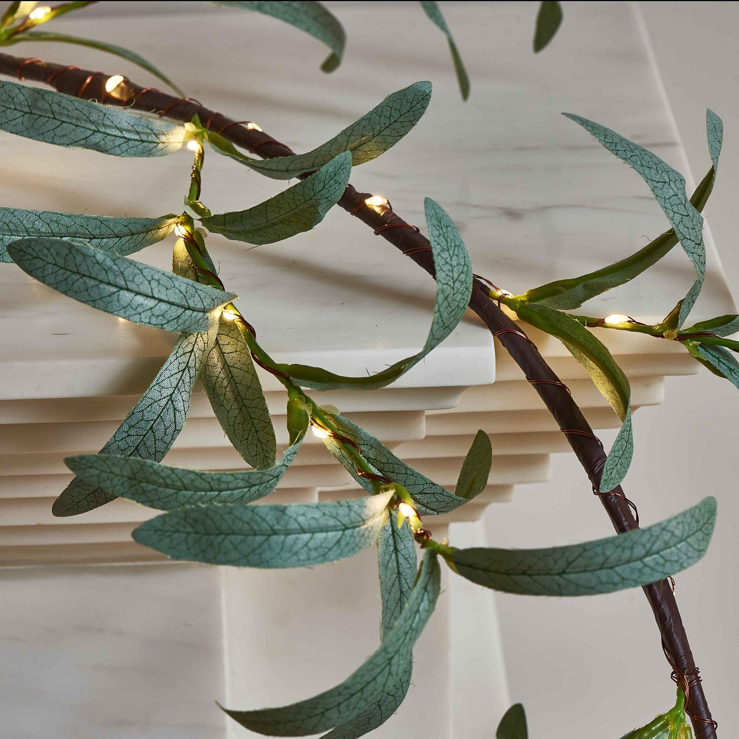 Illuminated Olive Wreath - 72 Inch Ambient Light with 96 LEDs