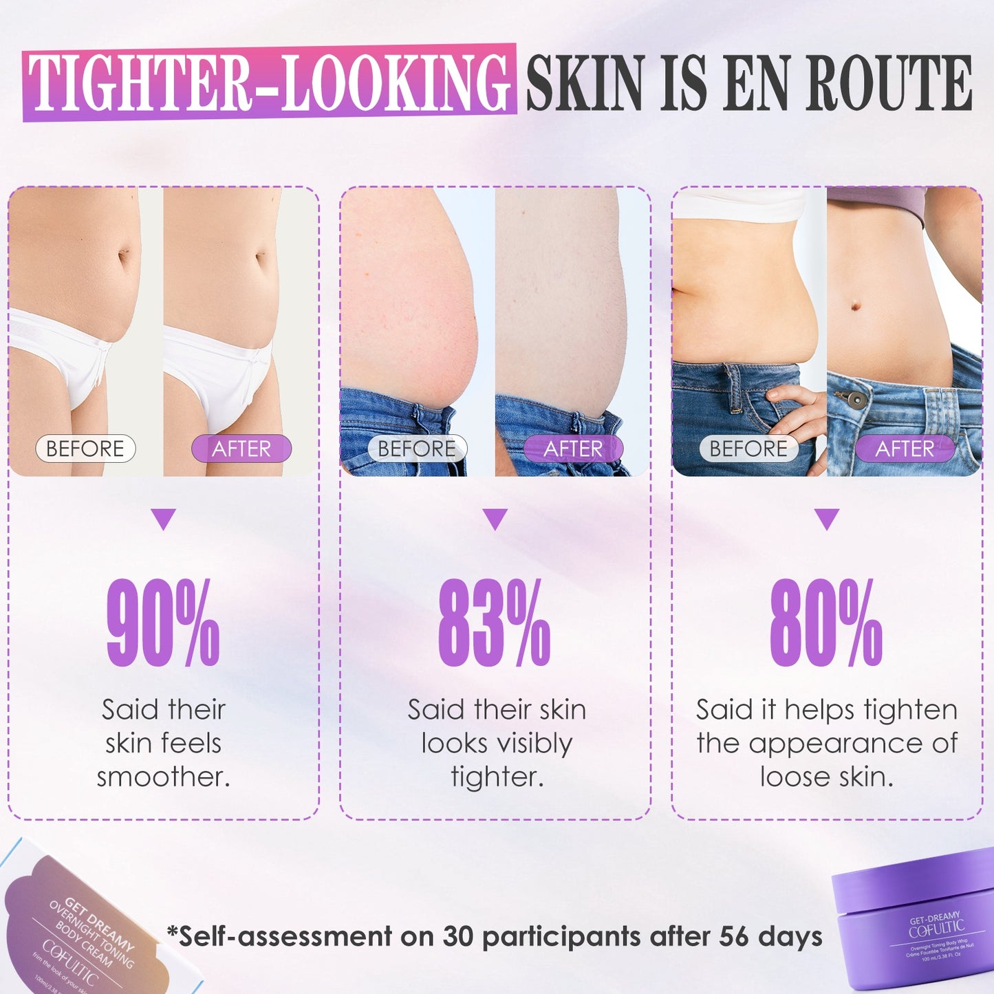 Overnight Body Toning Cream - Firming & Tightening Moisturizer
