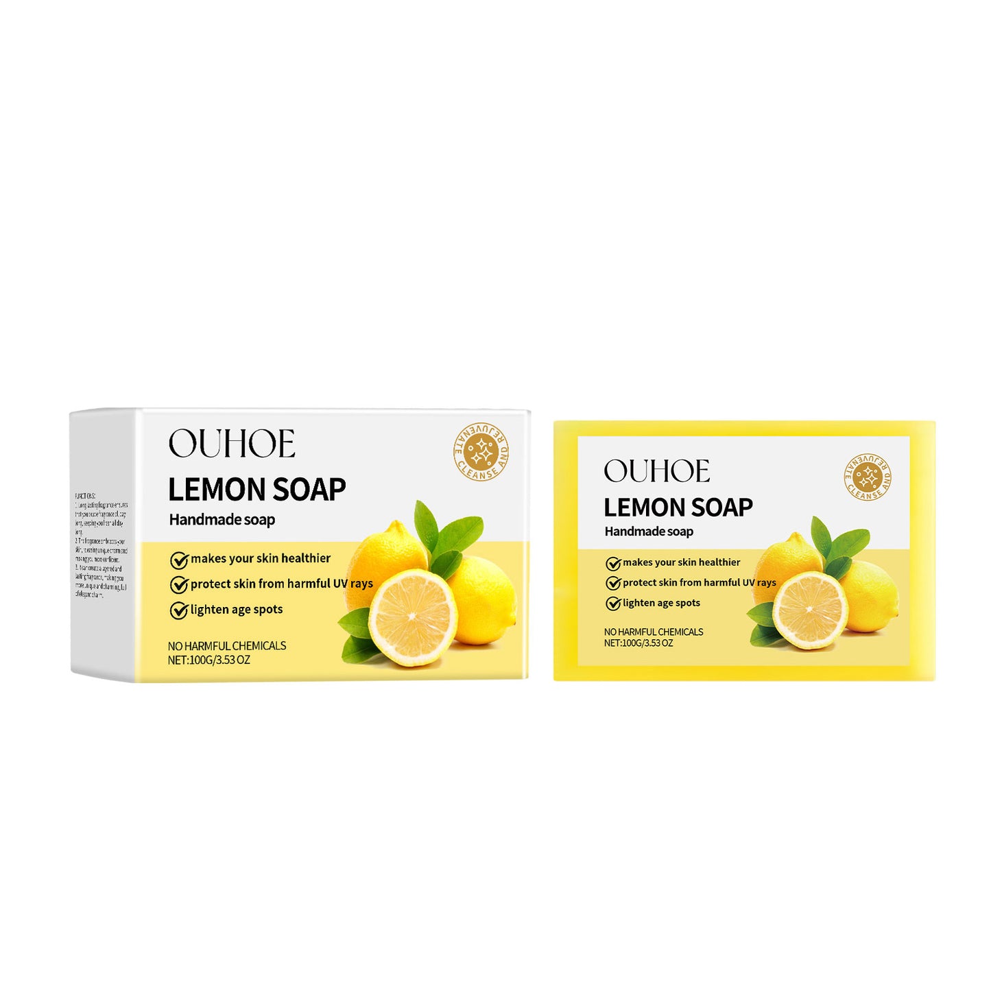 Herbal Lemon Bath Soap - Refreshing Oil-Controlling Cleansing Bar