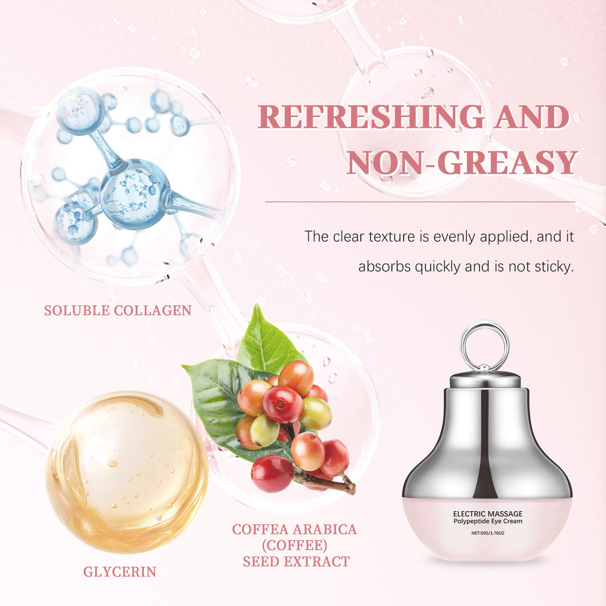 Electric Firming & Lifting Eye Cream - 50g Skin Care for Eye Area