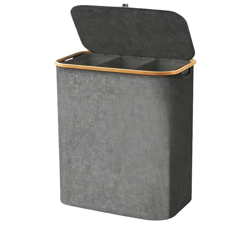 Foldable Waterproof Laundry Basket with Dustproof Design - Modern Home Storage