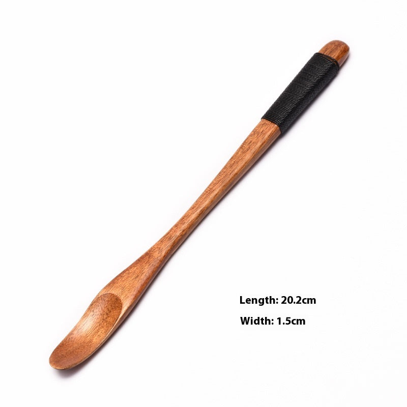 Wooden Coffee Spoon Set - Small 23cm Handles for Tea, Muddler & Stirring