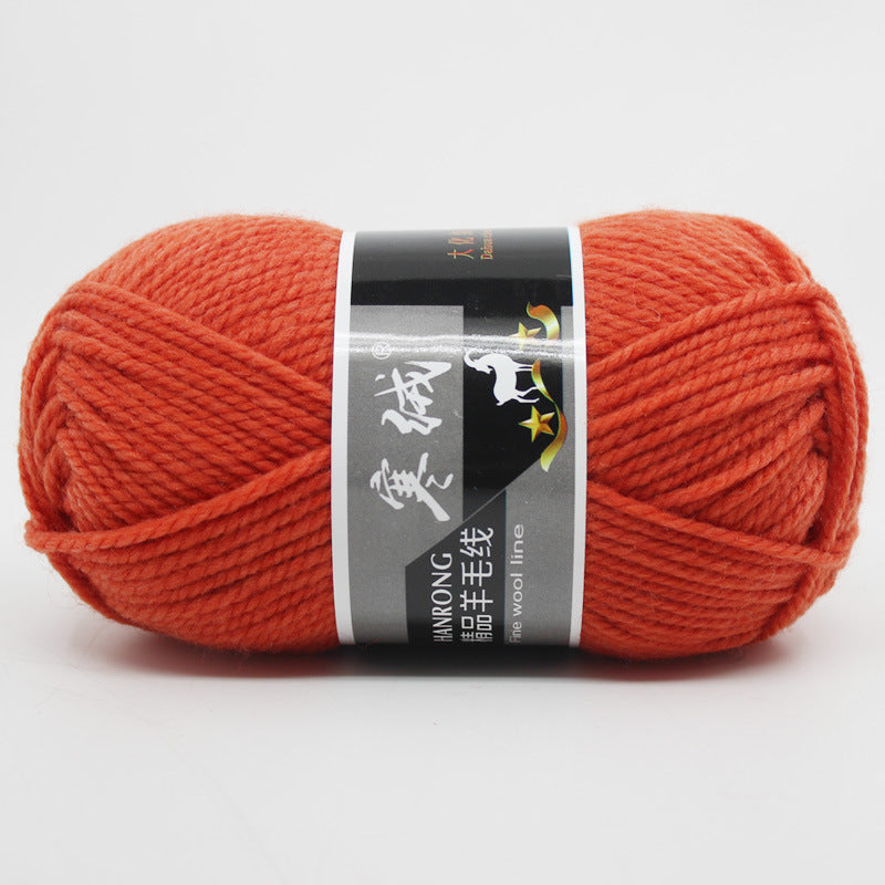 Thick Knitting Yarn Ball for Self-Woven Crafts - Cashmere Wool Material Kit