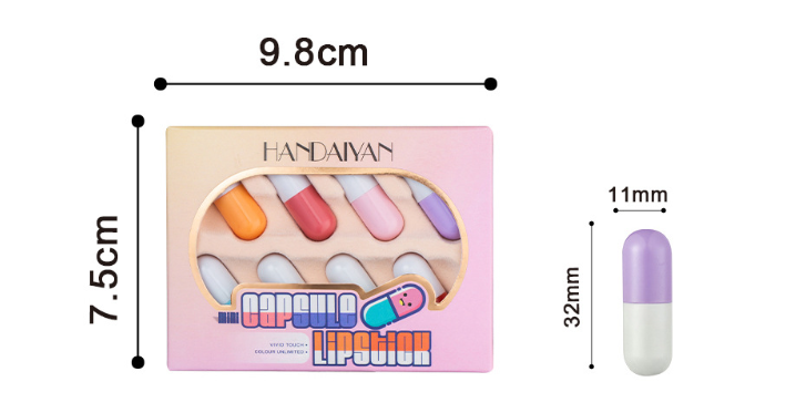 8-Color Lipstick Set - Natural Matte Velvet Lip Balm Sample