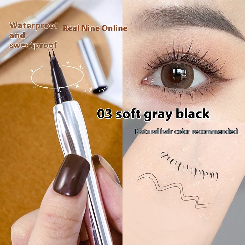 Waterproof Eyebrow Pencil with Dual-Fork Tip - Sweat-proof, Long-lasting Makeup Tool