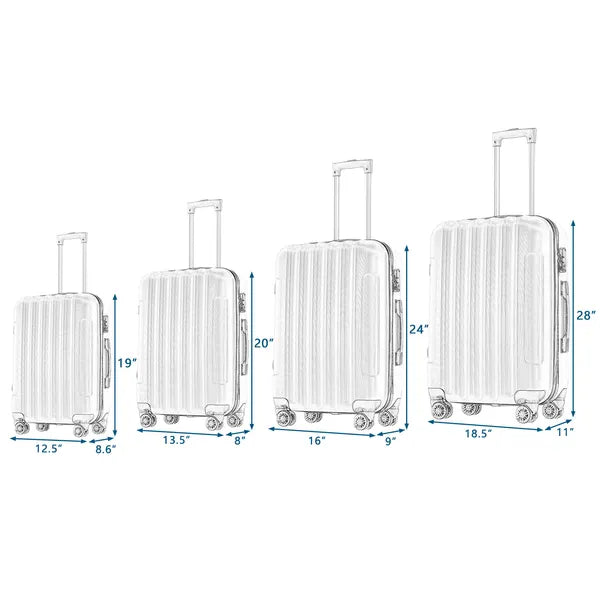 Vertical Pattern Four-in-one Universal Wheel With Handle Trolley Case