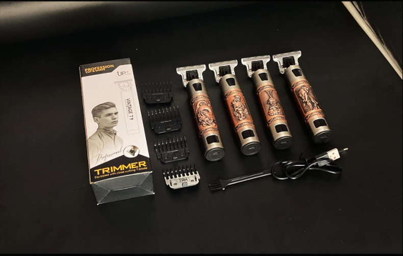 Professional Hair Clipper with Ceramic Blade & LCD Display