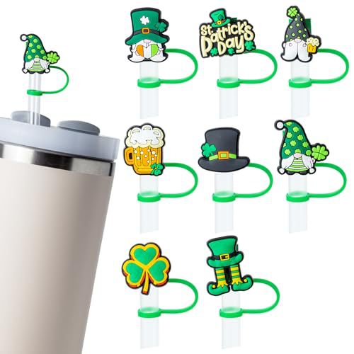 40 Oz Glass Straw Cover Set - Heavy Duty Plastic Protectors for Drinks