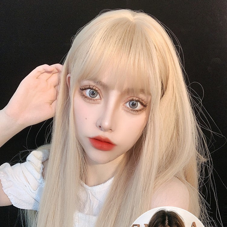Long Straight Cosplay Wig with Care Set