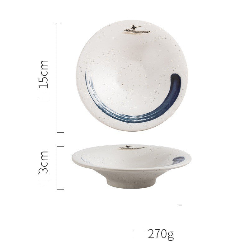High Legged Ceramic Soup Bowl - Microwave & Dishwasher Safe Home Dinnerware