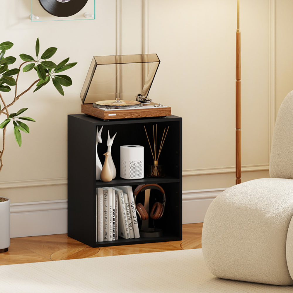 2-Cube Open Bookshelf with Adjustable Shelf - Versatile Storage