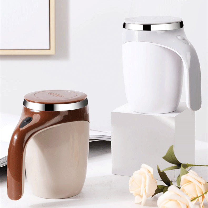 Rechargeable Magnetic Mixing Coffee Cup - 400ml Nordic Style Portable Blender
