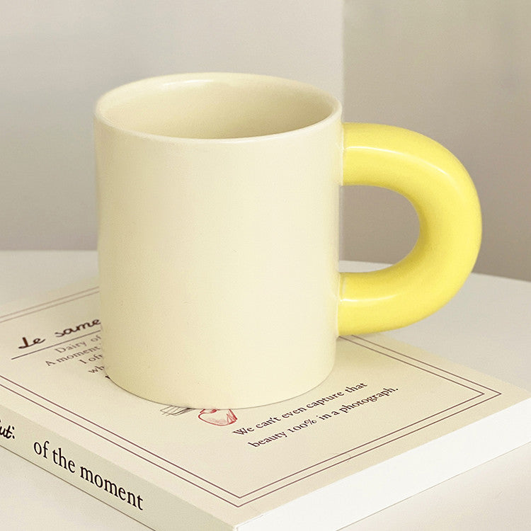 Ceramic Contrast Color Mug - 300ML Home Drinkware for Kitchen & Dining