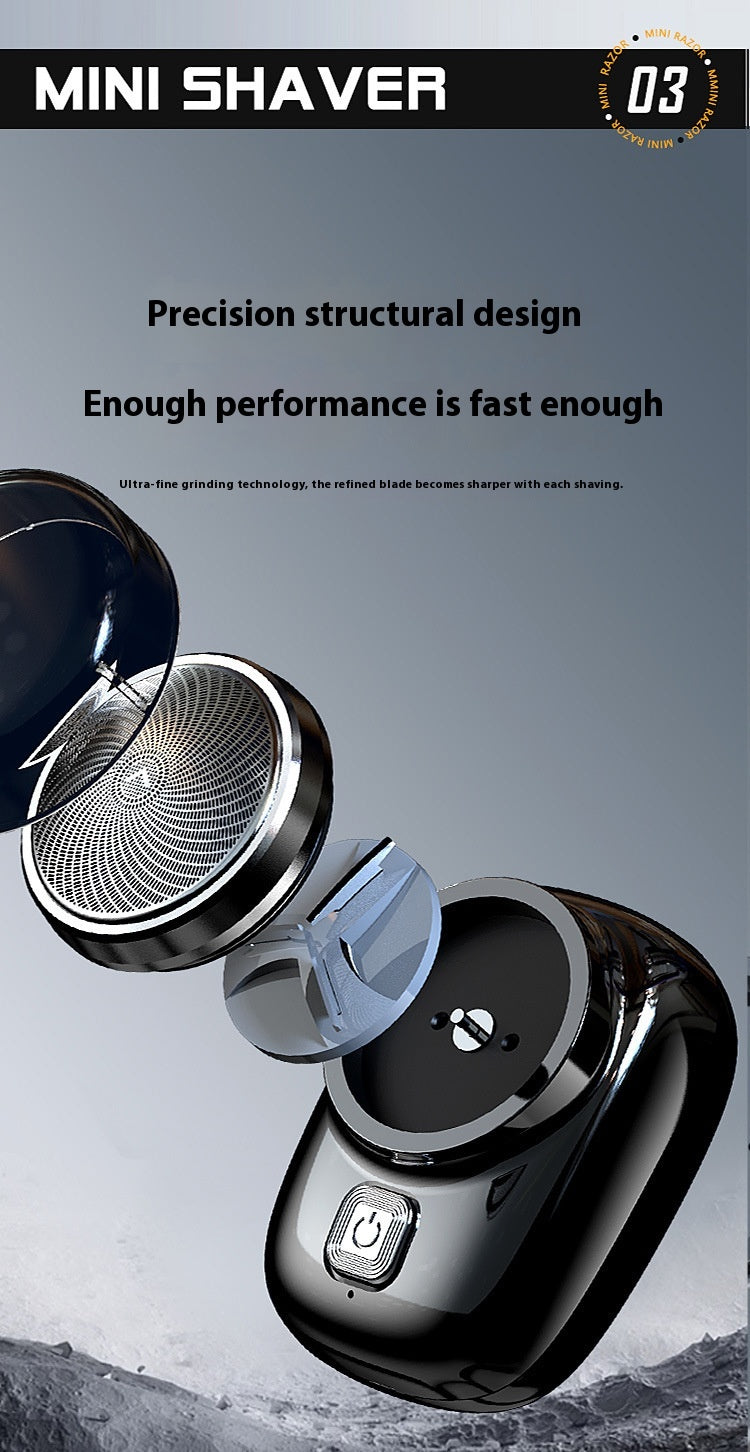 Mini Electric Shaver Compact Rechargeable Razor for Home Use