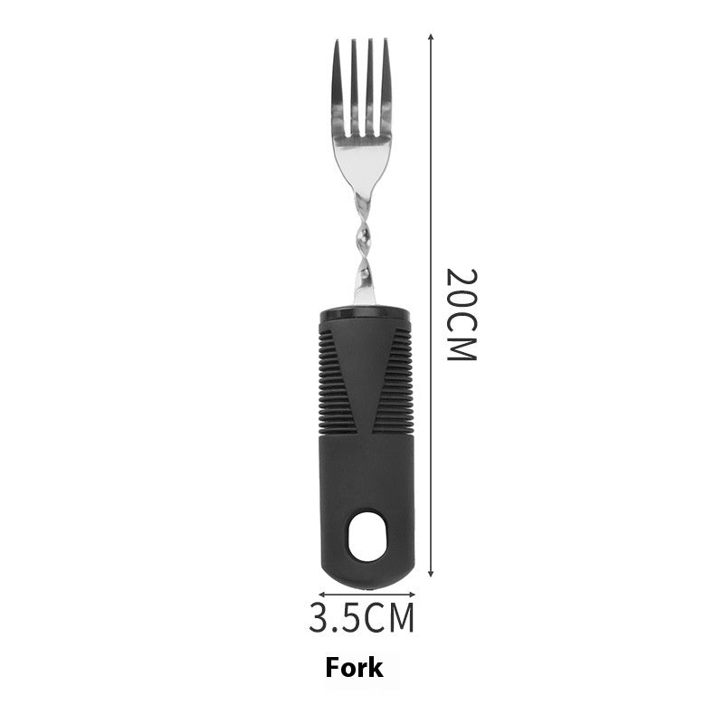Stainless Steel 4-Piece Flatware Set - Knife Fork Spoon Dining Cutlery