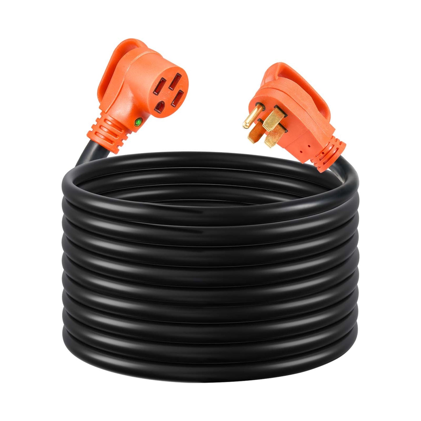75 Ft Heavy-Duty RV Power Extension Cord 50A NEMA 14-50P to NEMA 14-50R Black