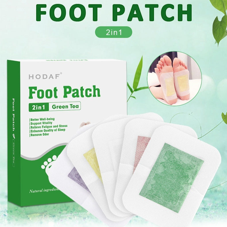 Foot Mask Pack - Rose, Mint, Green Tea & Lavender Foot Patches, 5-Pack Box