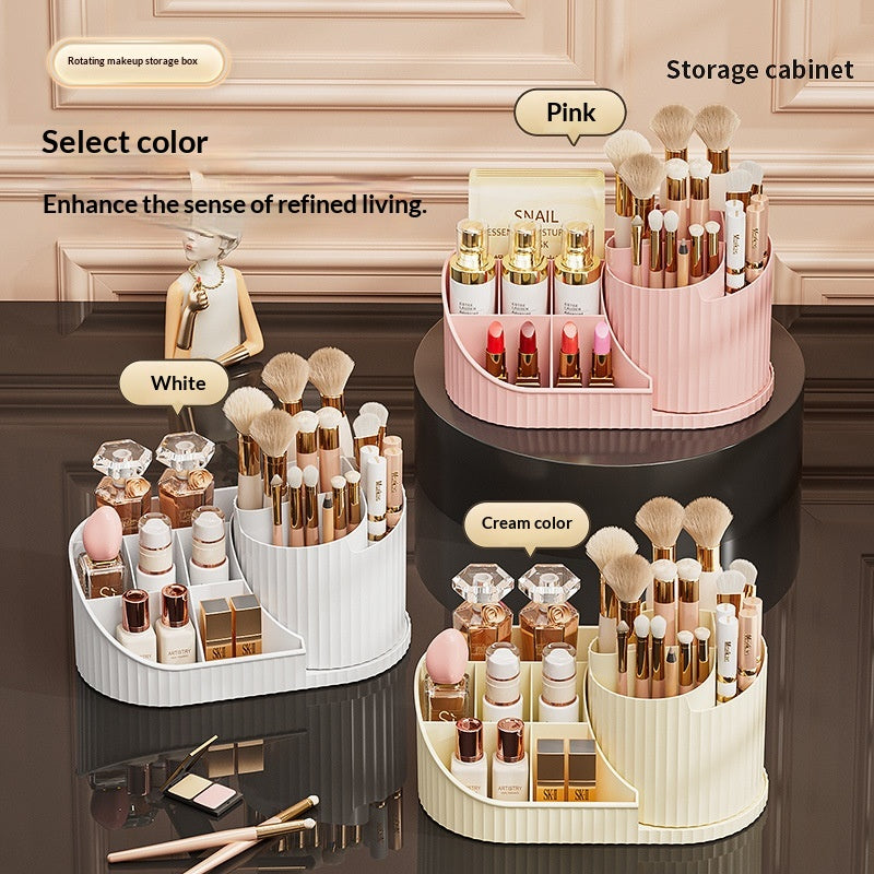 Minimalist Desktop Organizer for Stationery and Cosmetics - Multi-Functional Storage Box