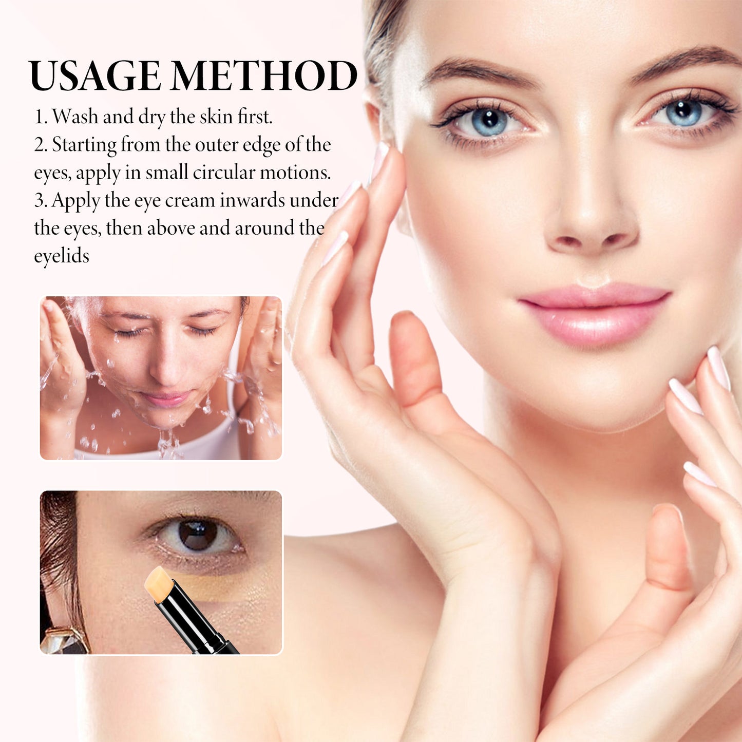 Retinol Eye Cream Stick for Dark Circles and Fine Lines - Hydrating Formula
