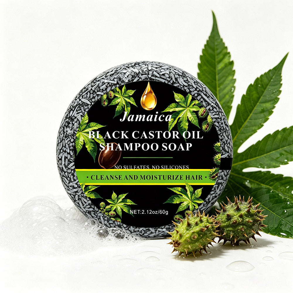 Jamaican Black Castor Oil Shampoo Bar for Hair & Body Care 60g