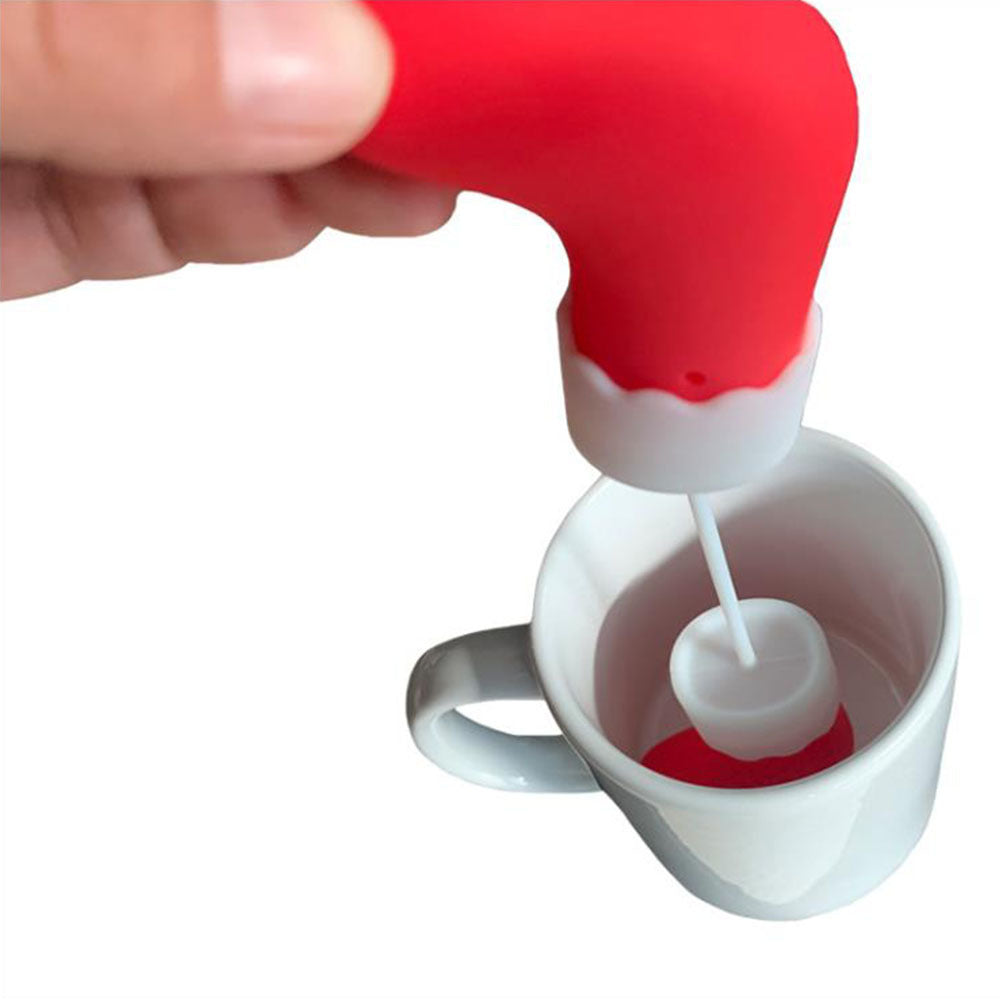 Christmas Boots Tea Strainer - Red Silicone Holiday Kitchen Accessory