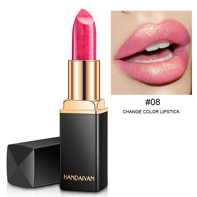 Mermaid Metallic Lipstick - Color Changing Pearlescent Lip Color with Temperature Effect