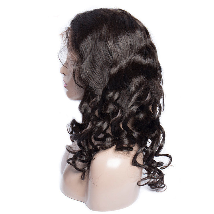 Loose Wave Human Hair Lace Front Wig Full Lace Wig - Natural Style, Long Hair