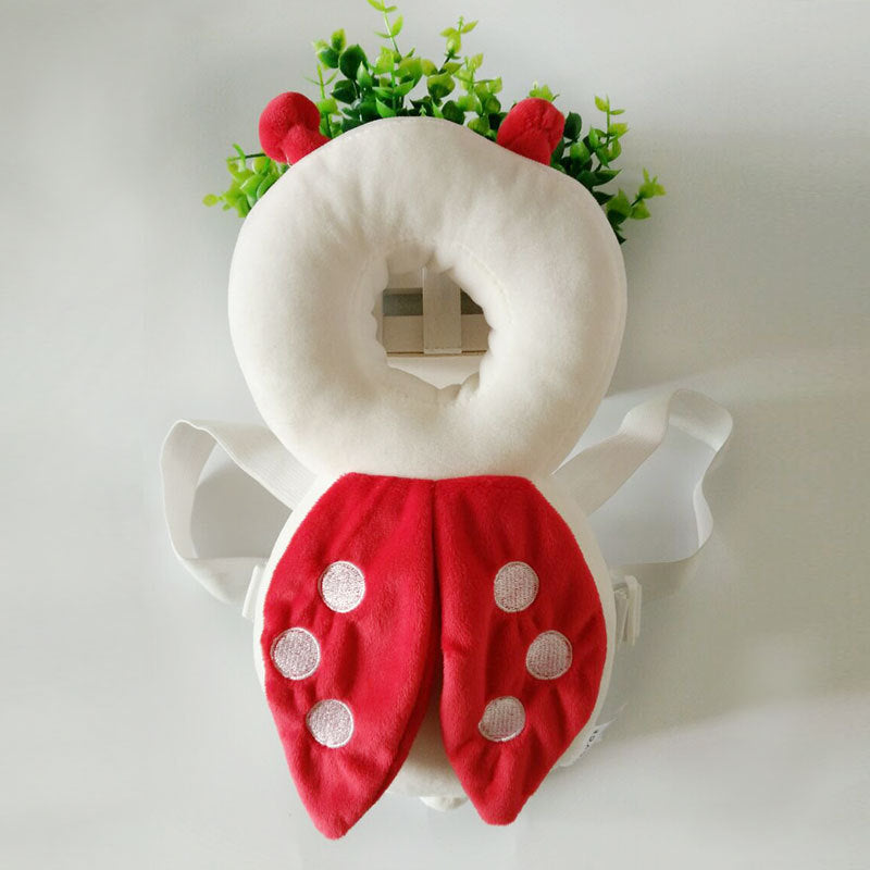 Baby Toddler Anti-Fall Head Pillow Safety Pad - Red, 16x31cm