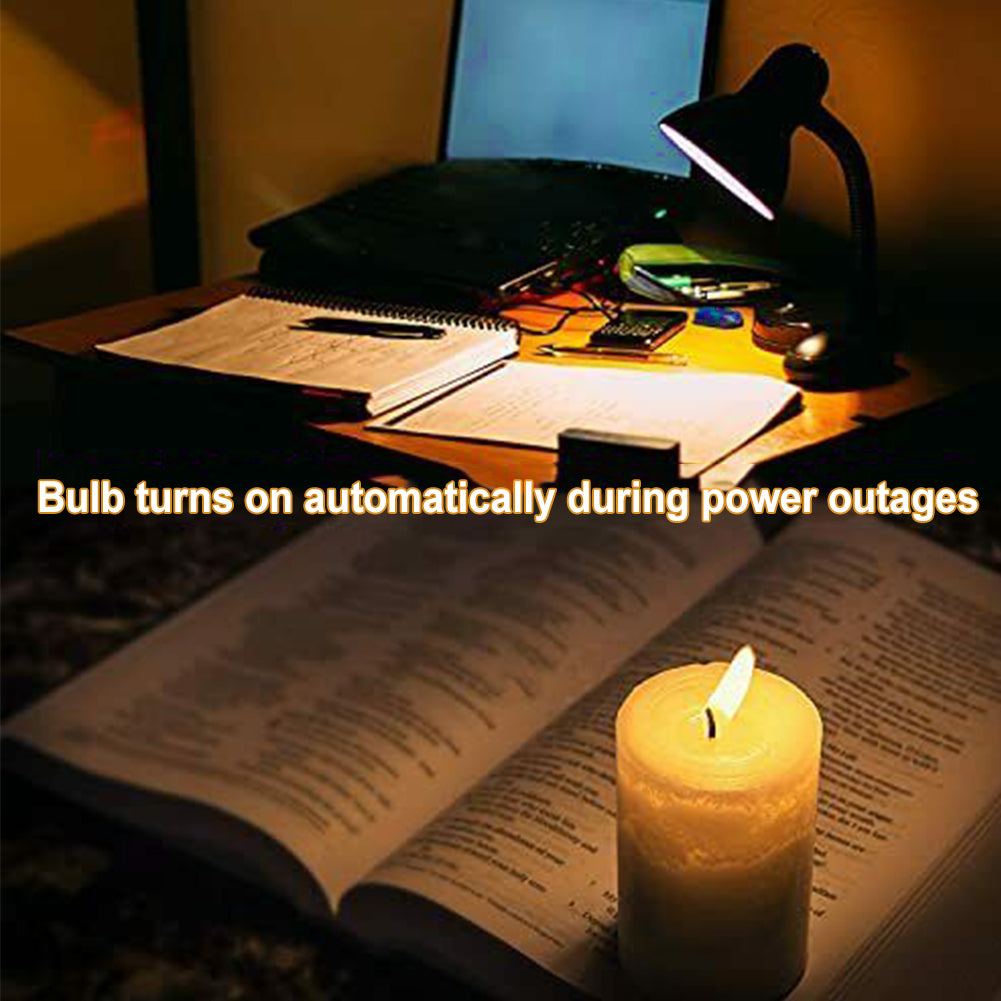 12W Rechargeable LED Emergency Floodlight Bulb - White, 700-1200 Lumens