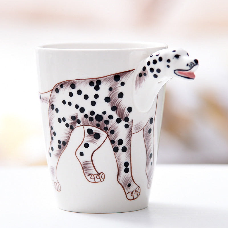 3D Animal Ceramic Mug Hand Drawn Customizable Drinkware 400ml