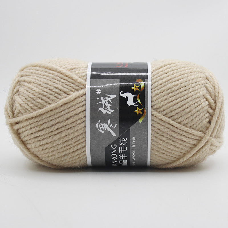 Thick Knitting Yarn Ball for Self-Woven Crafts - Cashmere Wool Material Kit
