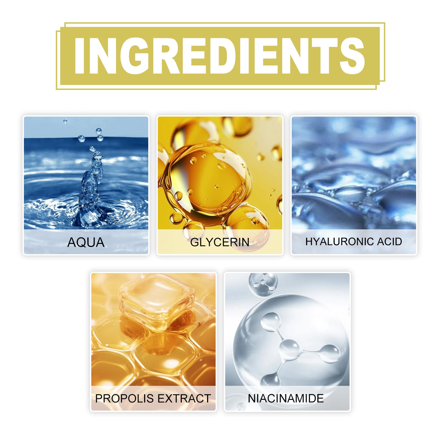 Glow Face Serum with Hyaluronic Acid - 30ml Hydrating & Brightening Essence