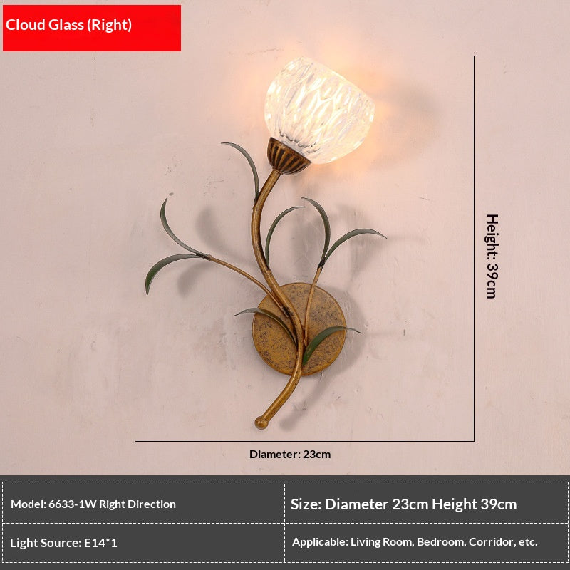 French-Style Modern Wall Sconce - Minimalist Living Room Lighting