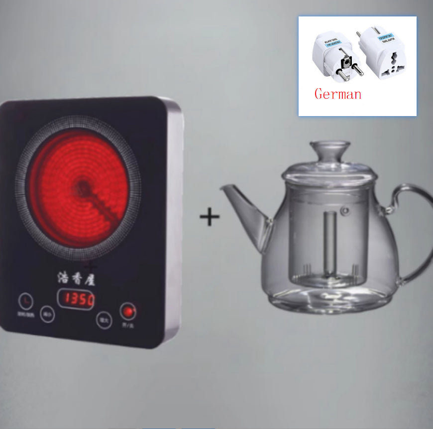 Large Capacity Glass Steam Teapot for Home Brewing - 1.5L